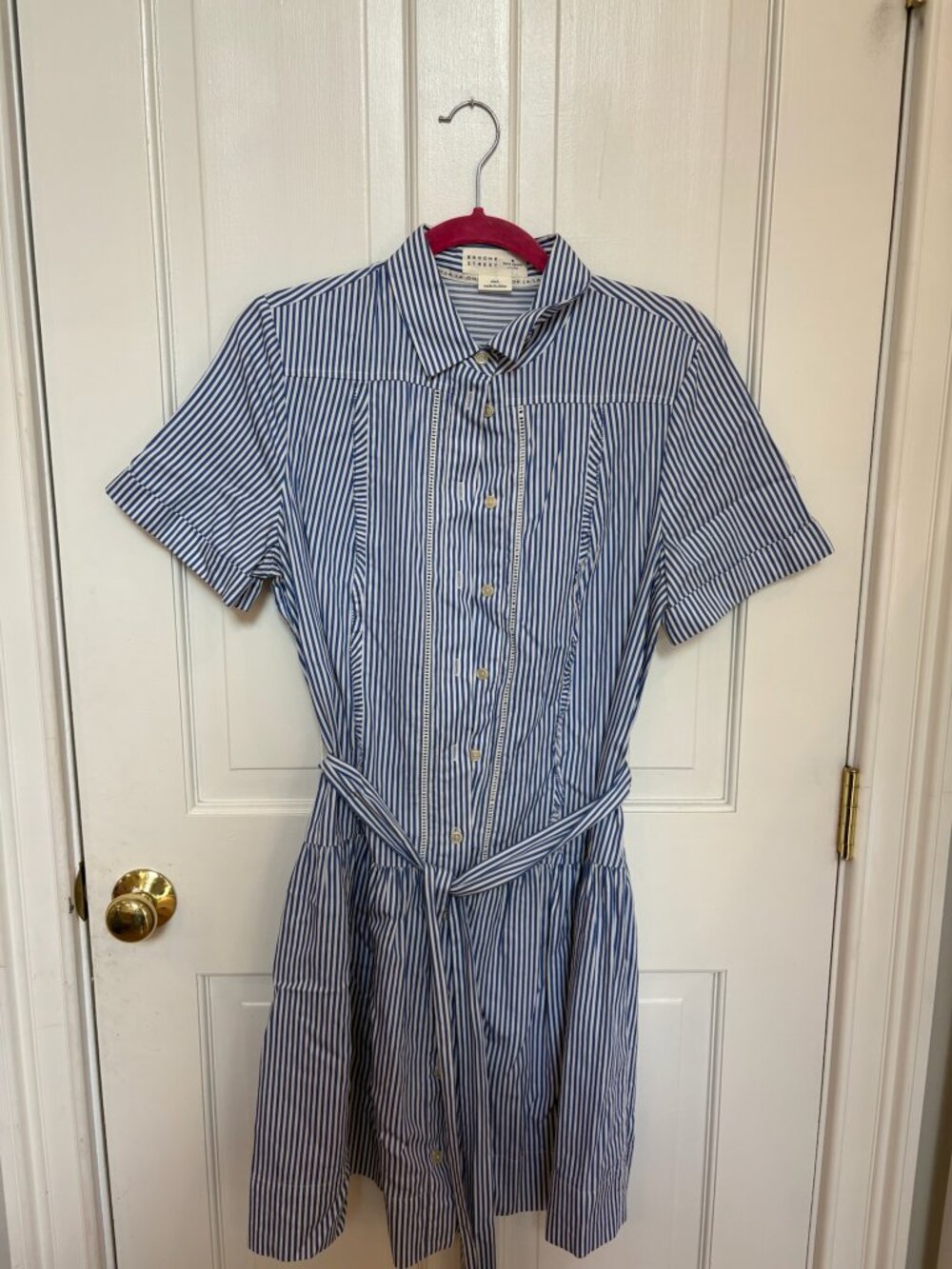 Kate Spade New York Broome Street Striped Belted Shirtdress